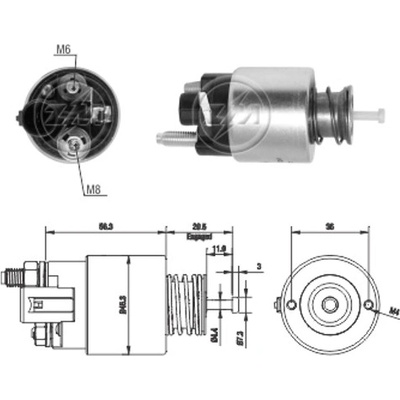 Spínač startéru ZM - Delco 10535626