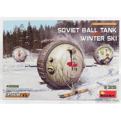 Miniart Tank Soviet Ball Tank With Winter Ski / 1:35