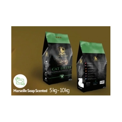 Geoclay Cat Royale - Висококачествен бял бентонит за котешка тоалетна с аромат на Марсилски сапун, 5 кг