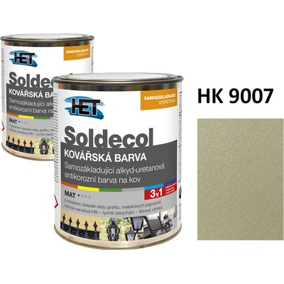 Het Soldecol Kovářská Barva 0,75L | HK 9007 středně šedá
