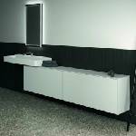 Ideal Standard Atelier Conca стенен шкаф с 2 чекмеджета и плот, 240 см, матово бял (T4341Y1)