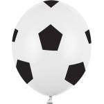 Party Deco Латексов Балон - Футболна Топка, Черно и Бяло (sb14p-299-008b)