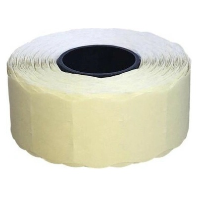 Etikety CONTACT 26x12 biele oblé