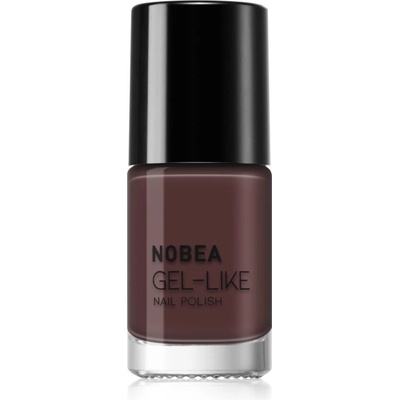 NOBEA DaytoDay Gellike Nail Polish lak na nehty s gelovým efektem odstín Chocolate Mocha 6 ml