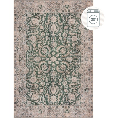 Flair Rugs Зелен килим подходящ за пране 152x230 cm Beau Floral - Flair Rugs (503119379219)