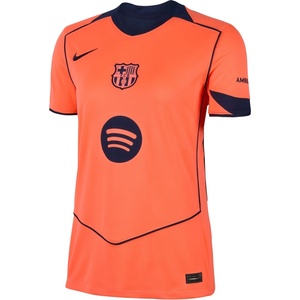Nike Дамска футболна фланелка Nike Barcelona Third Shirt 2025 2026 Womens - Orange/Blue