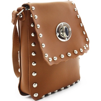 Hnedá klopnová dámska crossbody kabelka Elira