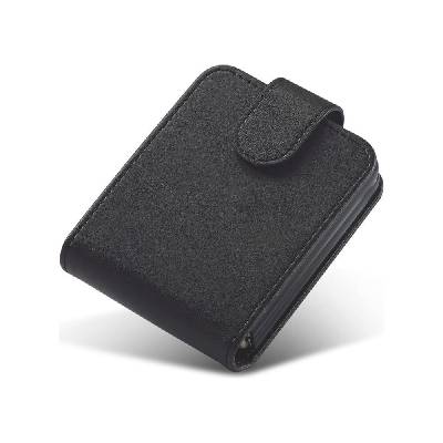 Кожен калъф, тип портфейл за Samsung Galaxy Z Flip 4 - Tech-Protect Wallet Leather Flip Case (черен) (THP1210BLK)