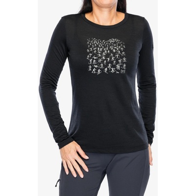 Super.natural Free Ski Tickets LS jet black/feather grey