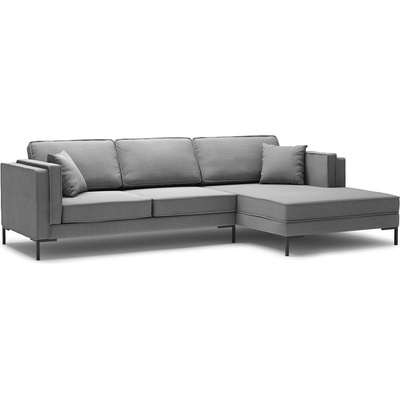 Milo Casa Сив ъглов диван , десен ъгъл Attilio - Milo Casa (MIL_RC_7_F1_LUIS5)