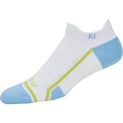 Footjoy Tech D.R.Y Roll Tab ponožky White/Light Blue/Lime