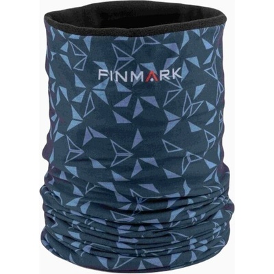 Finmark multifunctional scarf with fleece multifunkční šátek tmavě modrá