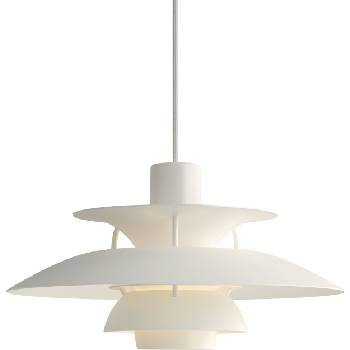Louis Poulsen Висяща лампа PH 5 Mini изцяло бяла (5741104600)