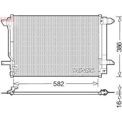 Kondenzátor, klimatizace DENSO DCN32027