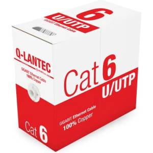 Q-LANTEC Мрежов кабел A-LAN KIU6PVC305Q 305 m Cat6 U/UTP сив (KIU6PVC305Q)