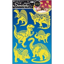 Anjel 10067 Samolepka na stenu dinosaury svietiace v tme, 47 x 29 cm