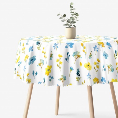 Goldea okrúhly teflónový obrus svieža lúka Ø 100 cm