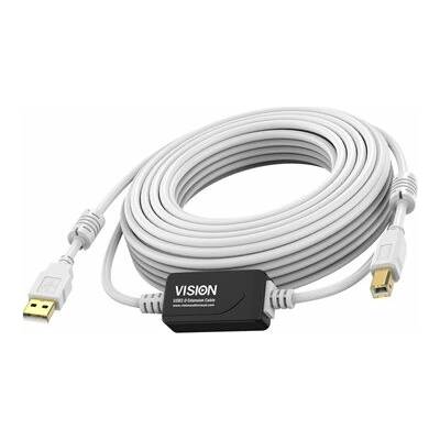 Vision TC 15MUSB+/2 USB - USB (M) do USB typ B (M) - USB 2.0 15m