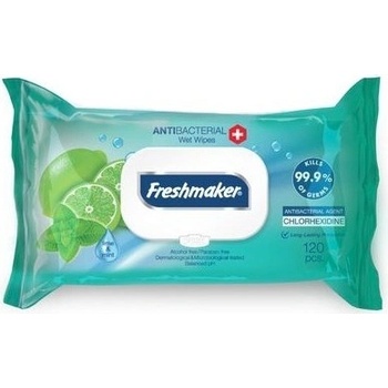 Freshmaker Antibakteriálne vlhčené utierky citrón/mentol 120 ks