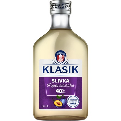 Nicolaus Kopaničiarska Slivka 40% 0,2 l (čistá fľaša)