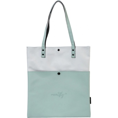 Meatfly kabelka Janie Mint Light Grey modrá
