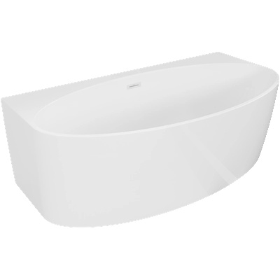 Mexen Bruna свободностояща вана с монтаж към стена 170 x 88 см, бял гланц, бял преливник - 52731708800-20 (52731708800-20)