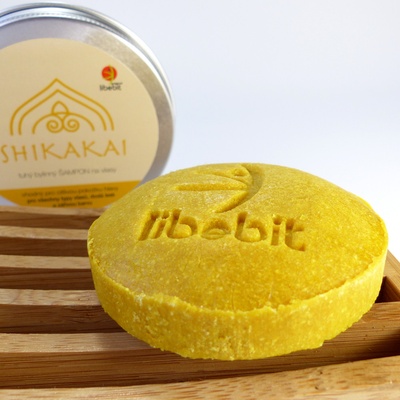 Libebit Tuhý bylinný šampon SHIKAKAI v plechové krabičce 70 g
