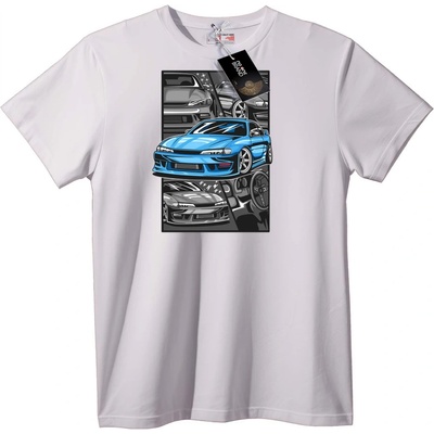 Тениска със Спортни Коли - XS, White