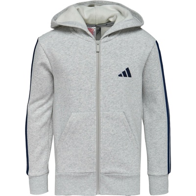 adidas J 3 Stripes FL FZ HD šedá modrá