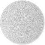 Hanse Home Кръгъл килим за открито и закрито в цвят слонова кост и сиво ø 160 cm Duet Kona - NORTHRUGS (106249-160)
