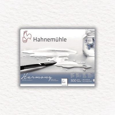 Hahnemühle Akvarelový blok HARMONY 300 GSM ROUGH 12 LISTOV RÔZNE A3