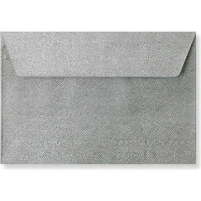 Barevná obálka C6 stříbrná texture