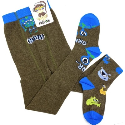 Trepon Bavlněné pančuchy SPOKY hnědá