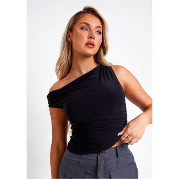 Image 1 of Missy Empire Super Soft Off The Shoulder Top - Black
