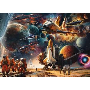 Schmidt Spiele - Puzzle The Allure of Space Travel: Journeys to Distant Galaxies - 1 000 piese