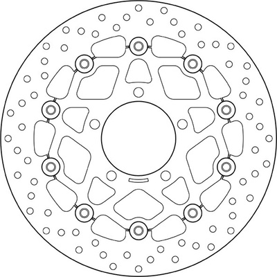Predný brzdový kotúč Brembo KAWASAKI 636 ZX-6R 2005 - 2006