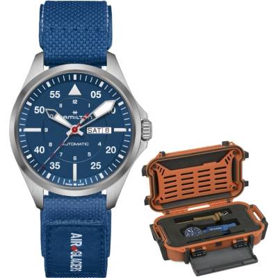 Hamilton Мъжки часовник Hamilton AVIATION PILOT DAY DATE AUTO H64655941 (H64655941)