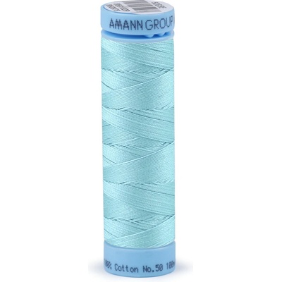 Bavlnené nite 100 m etiketné č. 50 Triana Amann Farba: 0229 Blue Curacao