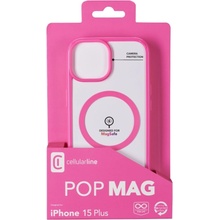 Cellularline Pop Mag s podporou Magsafe Apple iPhone 15 Plus, růžové