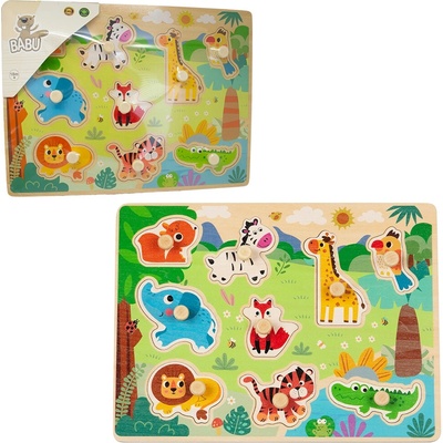 Babu vkladacie puzzle safari