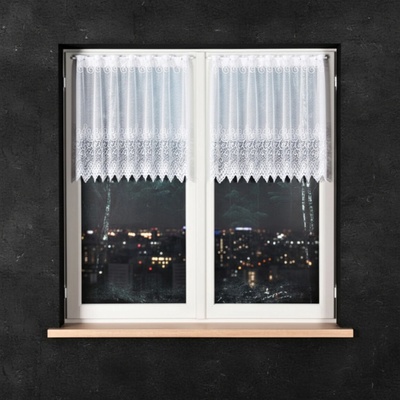 Dekorační metrážová vitrážová záclona VIOLETTA bílá výška 80 cm MyBestHome – Zbozi.Blesk.cz