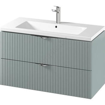 Cersanit S801-546 - Подвесен шкаф за баня с мивка TIRSO 100×45 см, в цвят мента (CS0210)