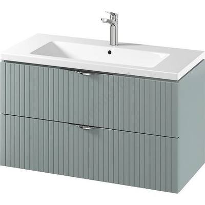 Cersanit S801-546 - Подвесен шкаф за баня с мивка TIRSO 100×45 см, в цвят мента (CS0210)