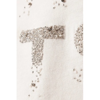 AllSaints уголемена тениска дамска от памук STACKS (W151JE)