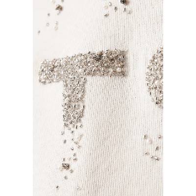 AllSaints уголемена тениска дамска от памук STACKS (W151JE)
