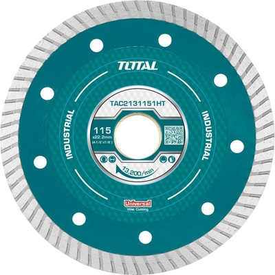 TOTAL TAC2131151HT Kotouč diamanový řezný, ultra tenký, mokré řezání, industrial, 115x22,2mm
