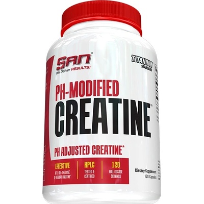 SAN Nutrition PH-Modified Creatine, 120 Capsules