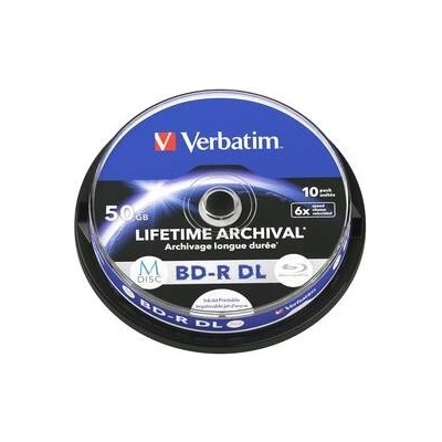 Verbatim BD-R 50GB 6x, printable, spindle 10ks (43847) – Zboží Živě