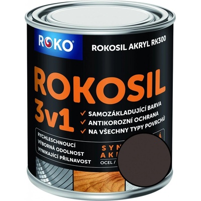Rokosil akryl RK 300 2880 hnědá tmavá 3L