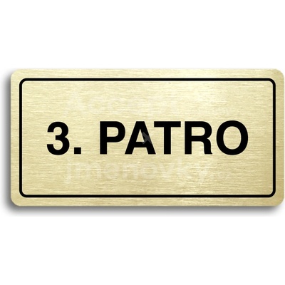ACCEPT Piktogram 3. PATRO - zlatá tabulka - černý tisk